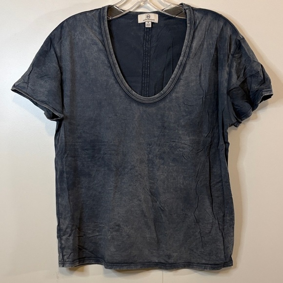 Ag Adriano Goldschmied Tops - AG Adriano Goldschmied Blue Short Sleeve Tee